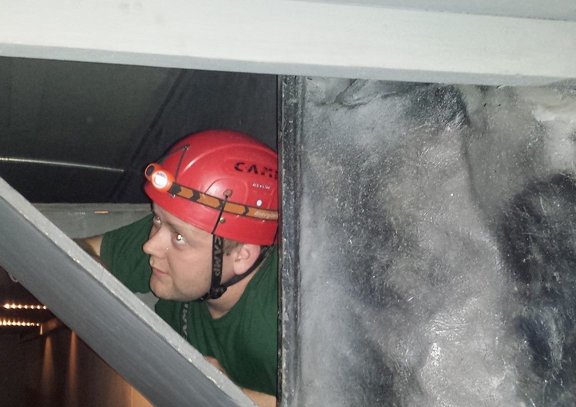 caving